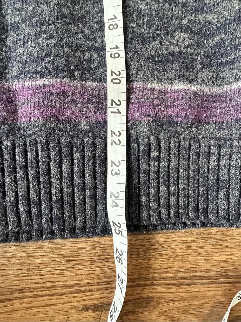 Banana Republic Merino Wool 1/4 Zip Sweater Men Large Purple Fair Isle Preppy